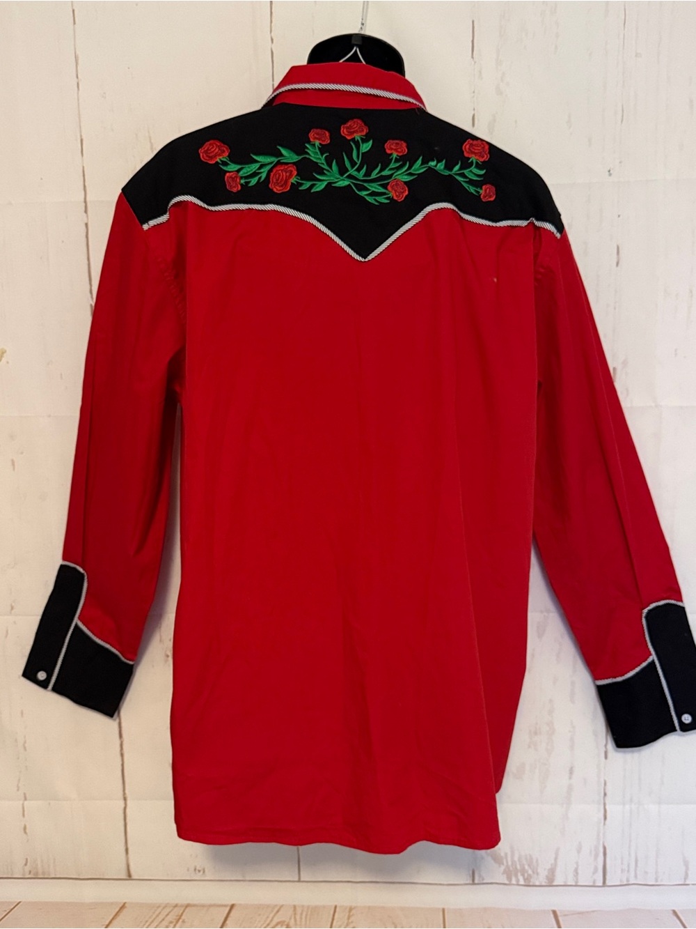 COOFANDY Red Western Cowboy Shirt Mens XXL NWT - Picture 3 of 10
